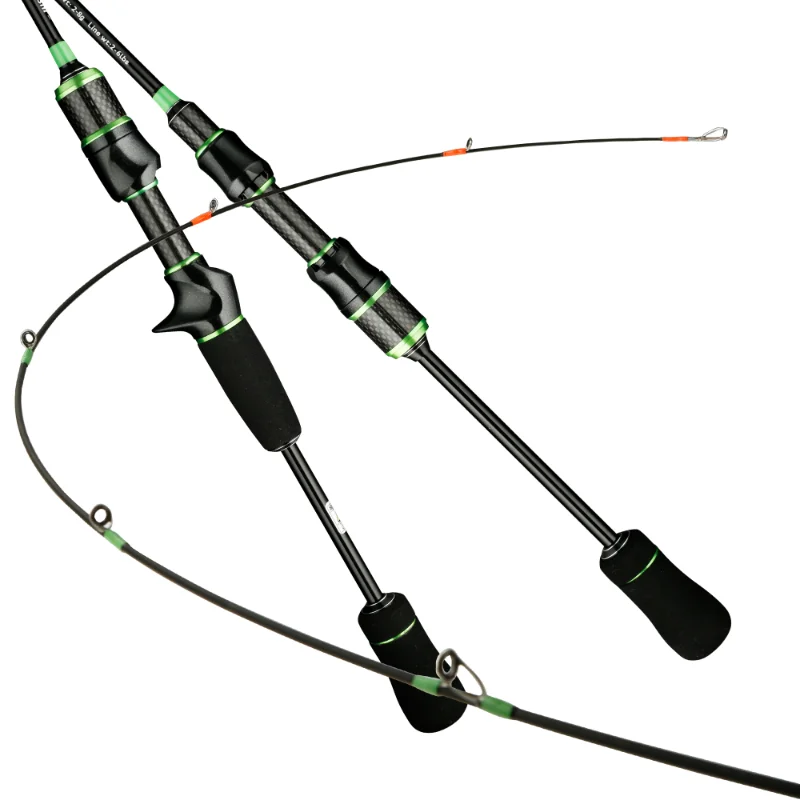 UltraLightFishingRodCarbonFiberCastingSpinningFishingPoleUL