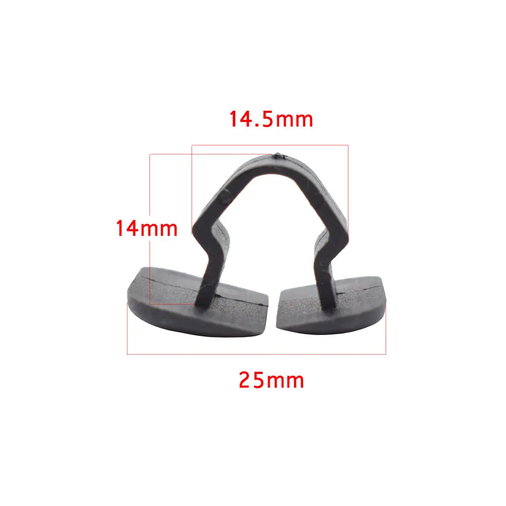 Lot De 20 Clips Isolation Capot Moteur Mercedes Référence A0019880325 - Plastique Noir, Fixation Rapide, Réduit Bruit Et Chaleur