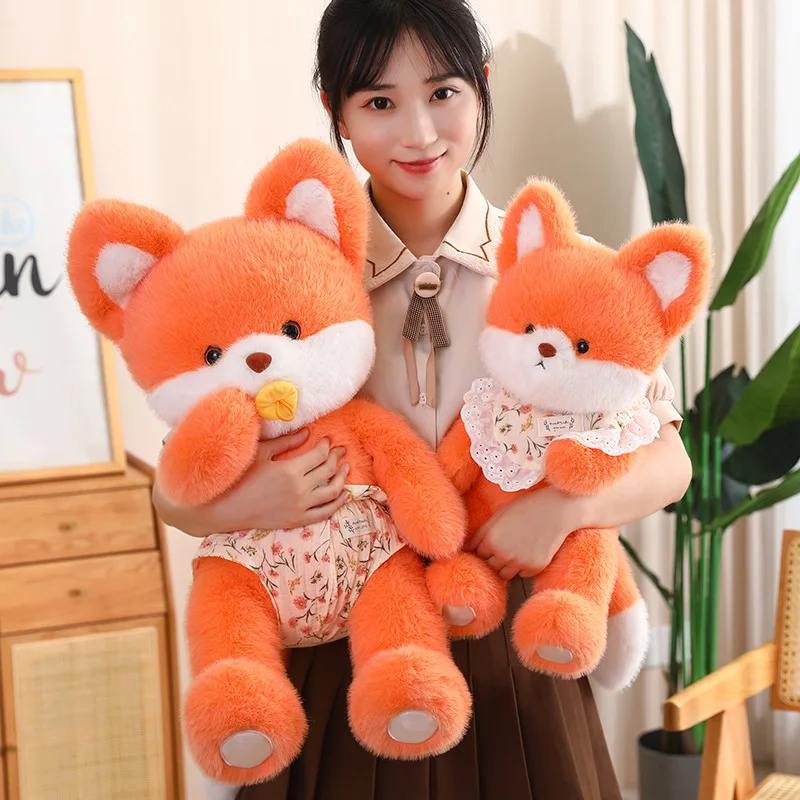 귀여운 갈색 테디 베어 흰색 고양이 토끼 플러시 장난감, 부드러운 박제 동물, 진정 수면 인형, 소녀 포옹 베개 장난감, 45cm