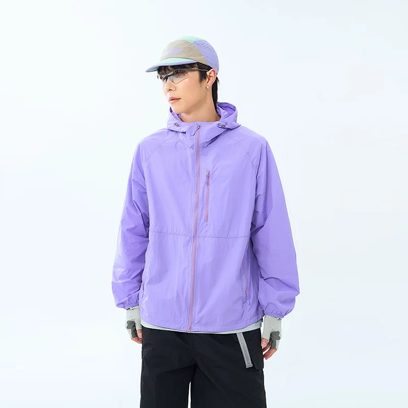 Lightweight Hooded Hiking Windbreaker Jacket for Trail Wear