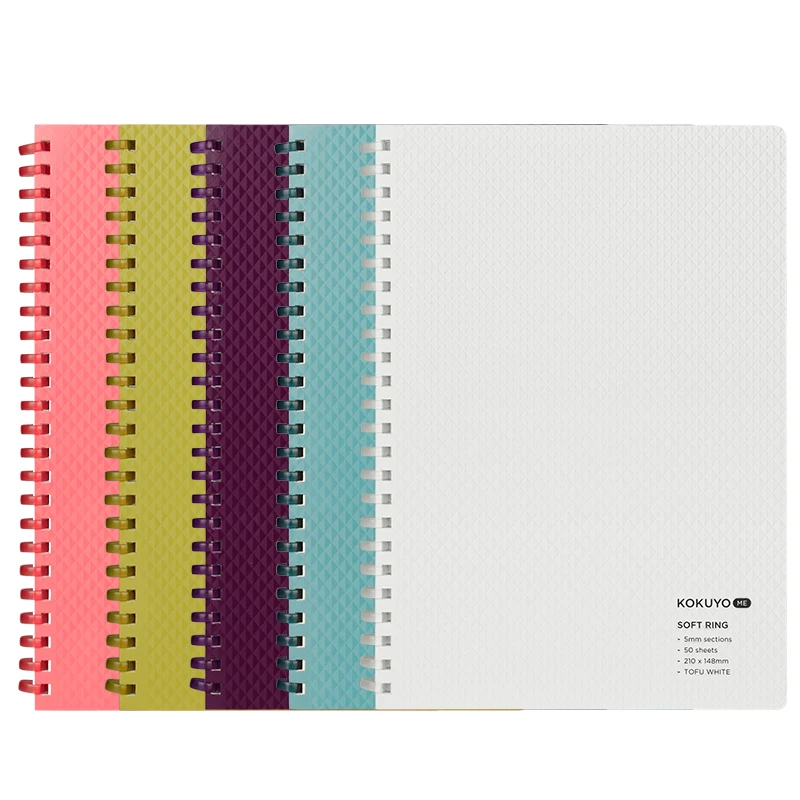 Kokuyo-notebook Japonês Bobina Macia Notepad Bonito Livro Kawaii Papelaria Escola Estudante Acessórios de Escritório a5 Quadrado mm 1pc - Imagem 4