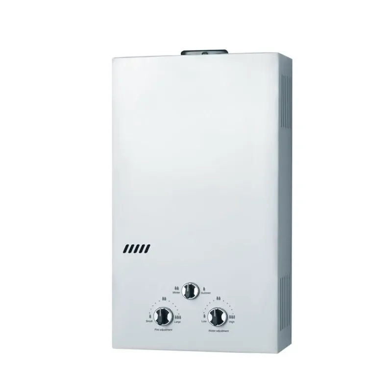 Multiple capacity options gas water heater Silver Instant Gas Geyser for Shower for hotel domestic low pressure gas geyser