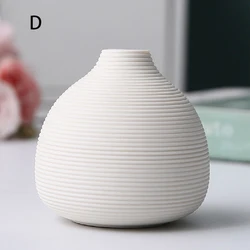 Elegant Ceramic Vases for Stylish Home Decor and Versatile Plant Display (White - D)