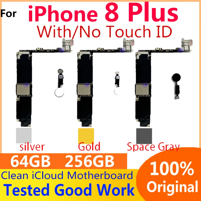 Tanie 100% oryginalny dla iPhone 8 Plus płyta główna z/bez Touch ID 64G