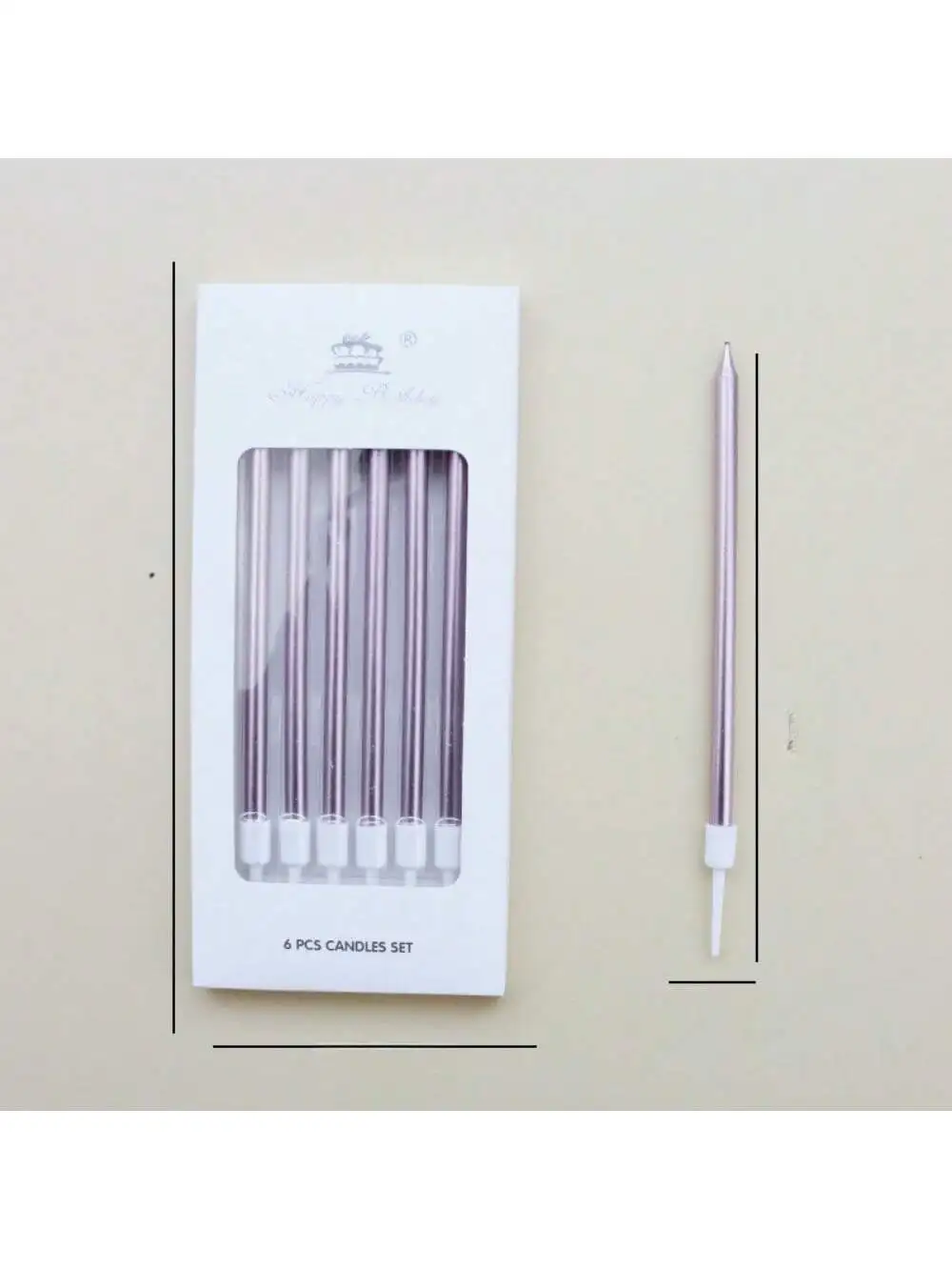 Bloomingville verjaardagskaarsen 12 stuks twisted - wit