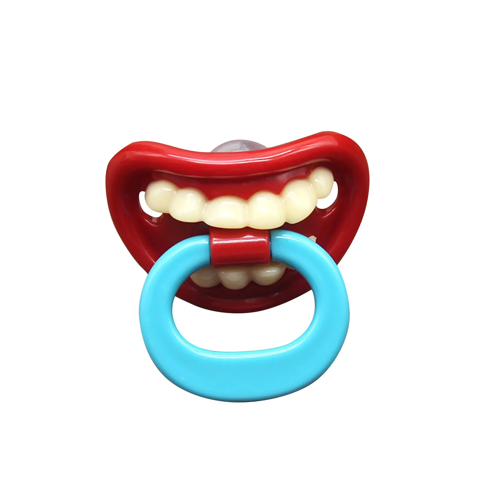 Baby Funny Pacifier Soft Silicone Funny Fake Nipple Teeth Gum Teeth Pacifier Kids Pacifier