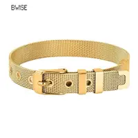 Bracelet plaqué or en acier inoxydable pour femme, bracelets de luxe, bijoux tendance, livraison gratuite 2