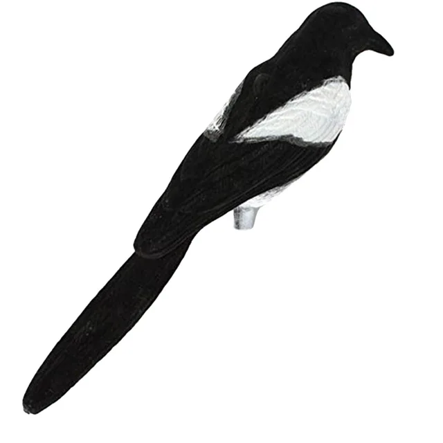 3D Élethűséges Reális Magpie Vadászcímkék Műanyag Csalók Nagyfelbontású Desigg A Szabadtéri Vadászat Madarakhoz. - Image 2