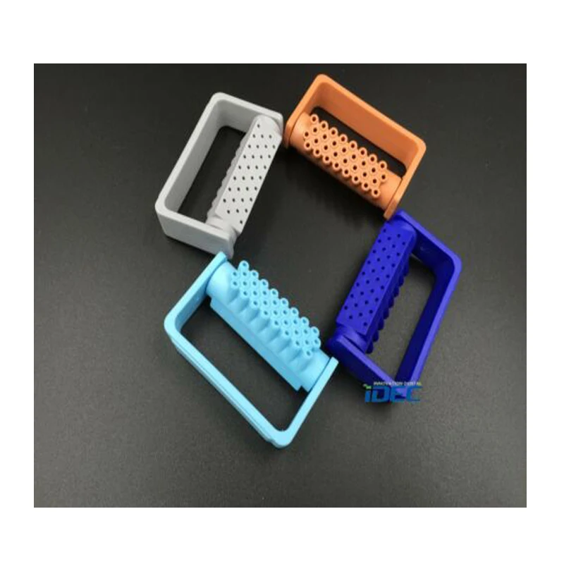 

Dental Bur Block Holder 32-hole Plastic Dental Burs Case