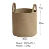 Wicker Basket Hand-woven Storage Basket Rope Woven Deep Foldable Storage Laundry Basket Toy Sundries Storage Basket 6