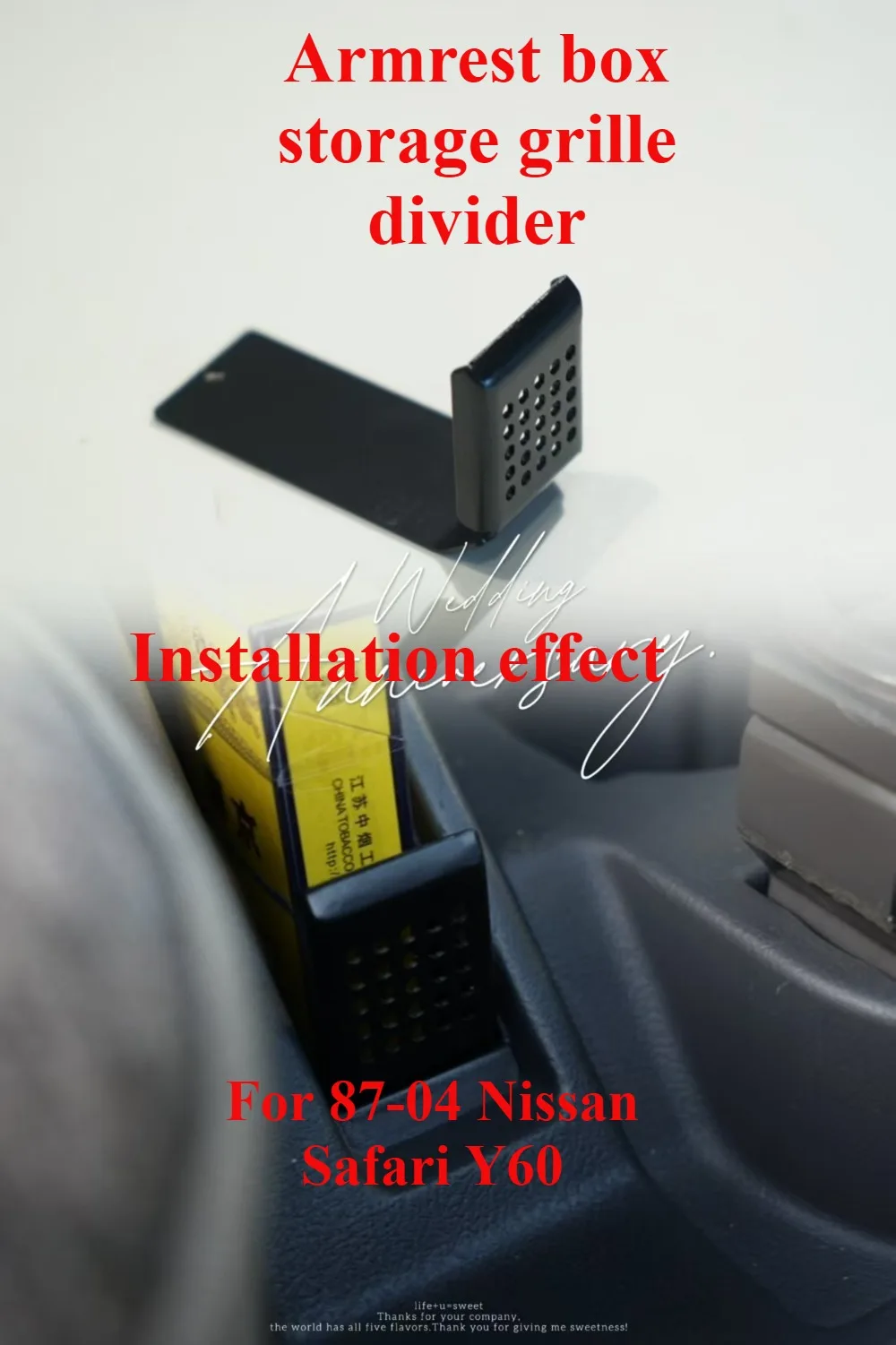 Nissan Safari Y60 Armrest Storage Box