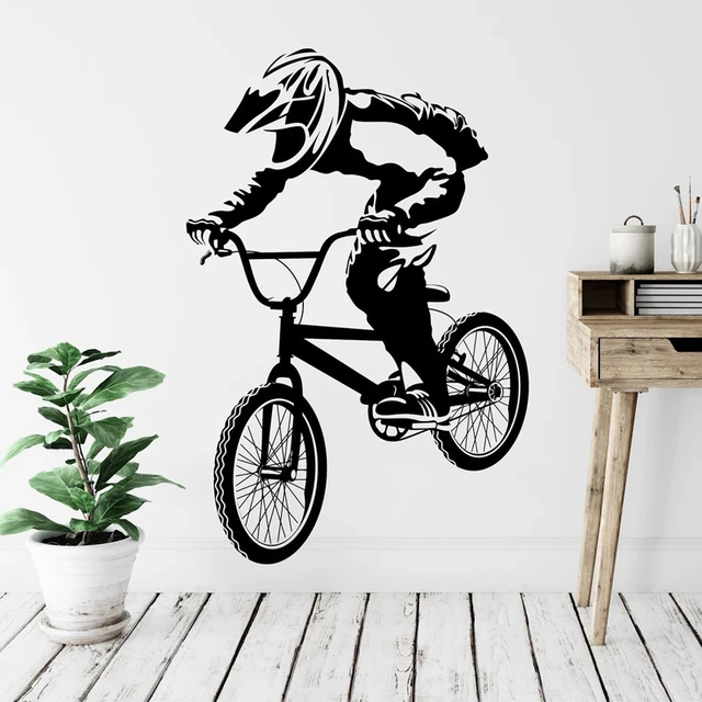 Bicicleta De Montaña Competencia Vinilo Pegatinas De Pared Atletas  Competitivos Off-Road Dormitorio Juvenil Decoración Del Hogar Tatuajes De  Pared 57X87Cm : : Hogar y cocina