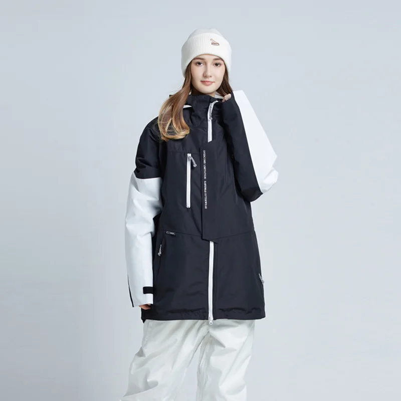 MUTUSNOW Winter Men And Women's Waterproof Ski Jacket Warm Breathable Snowboarding Snow Coats Outdoor Hooded Skiing Top Coat