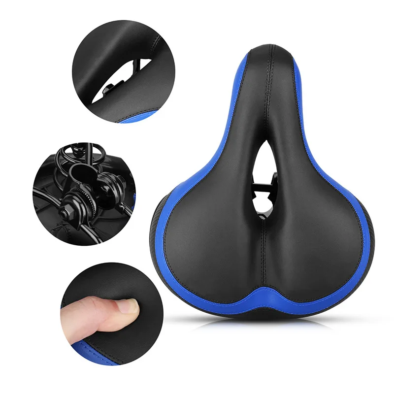 SKY-Selle De Vélo Ergonomique Siège De Bicyclette Ressort Antichoc Coussin Gel Confortable