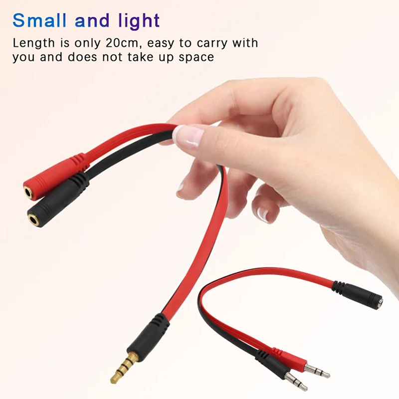 

3.5mm AUX 1 Male To 2 Female Spliter Wire 3.5 Jack Audio Splitter Cable Headphone Earphone Speaker Stereo AUX Adapter Cord