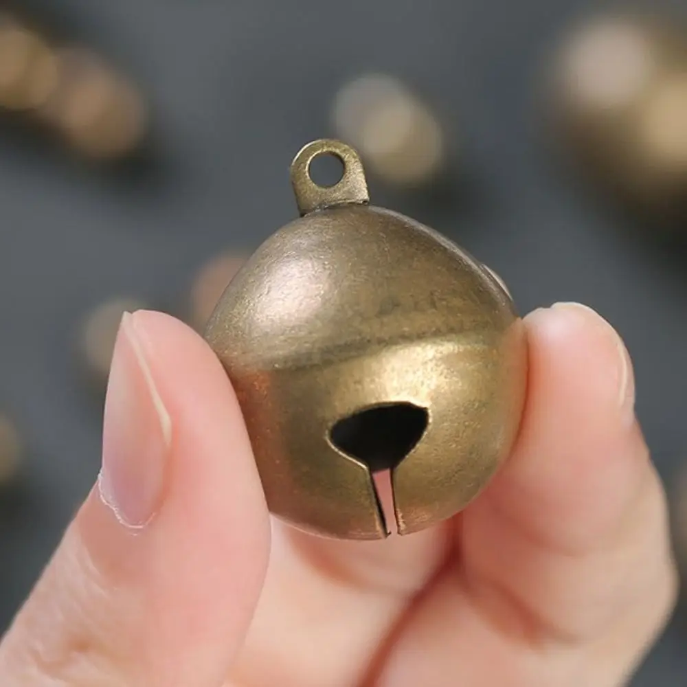 Jingle Bells Beads 6/8/10/12/14/16/18/20/25mm Bronze Metal For Festival Party Christmas Decoration DIY Crafts