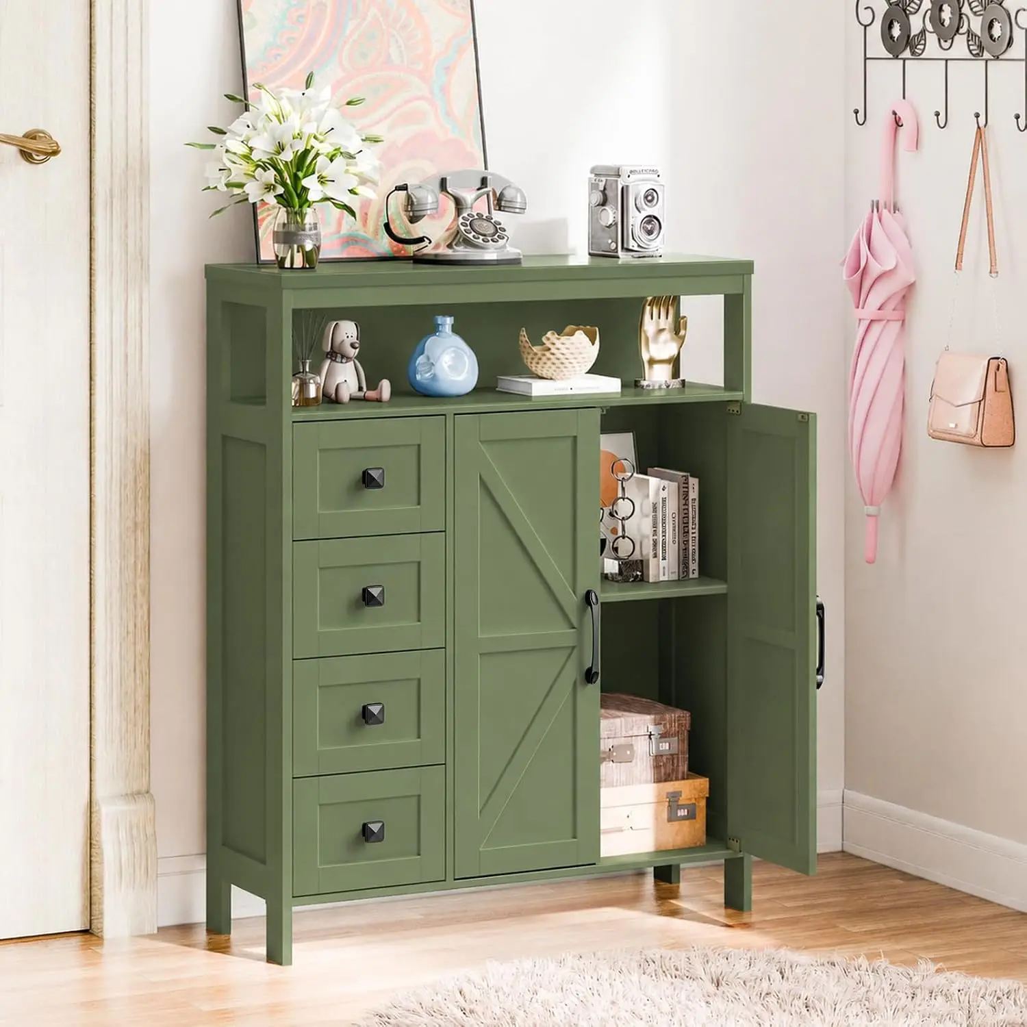 Farmhouse Storage Hutch 5