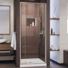 Semi-Frameless Pivot Shower Door in Brushed Nickel,Tempered Glass,Brushed Nickel 1