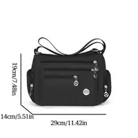 Sac étanche en Nylon pour femmes, sacoches pour dames, sac à bandoulière de voyage de grande capacité, sacs à main décontractés de haute qualité 5