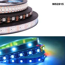 Individually Addressable Smart RGBIC LED Strip Light - Customizable Pixel Density 30/60/144 LEDs per Meter (Black PCB)