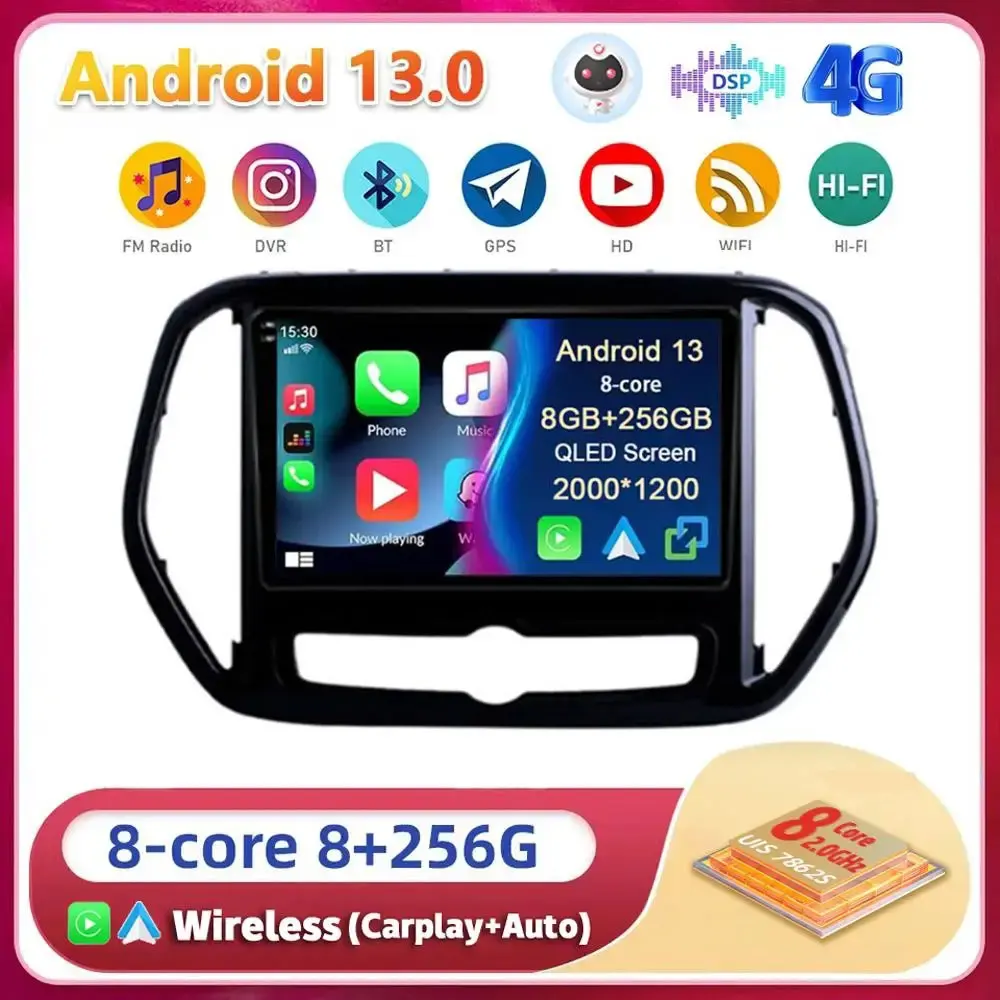 

Android 13 Carplay Auto WIFI+4G For Chery Jetour X70 X70M 2018-2021 Car Radio GPS Stereo Multimedia Video Player 2din Head Unit