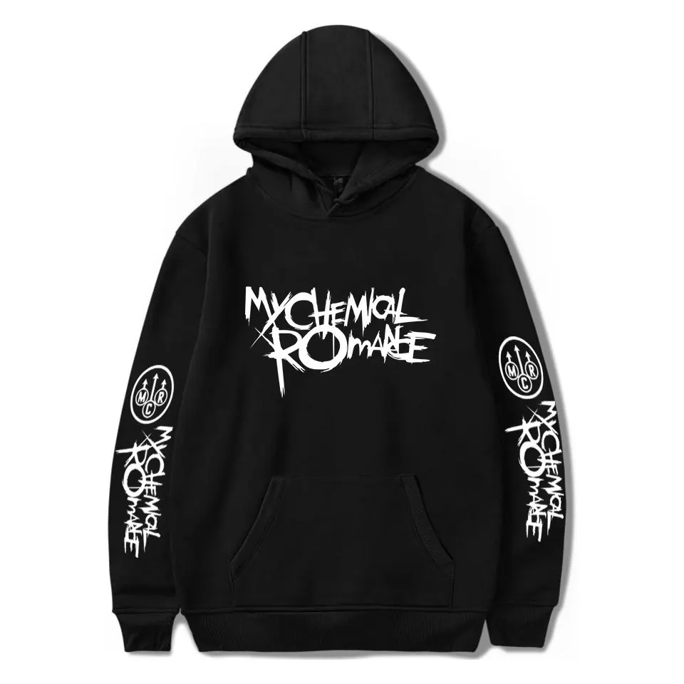 MCR Emo Punk Band Hoodie Women/Men Black Parade Punk Emo Rock Hoodies Sweatshirt Oversized