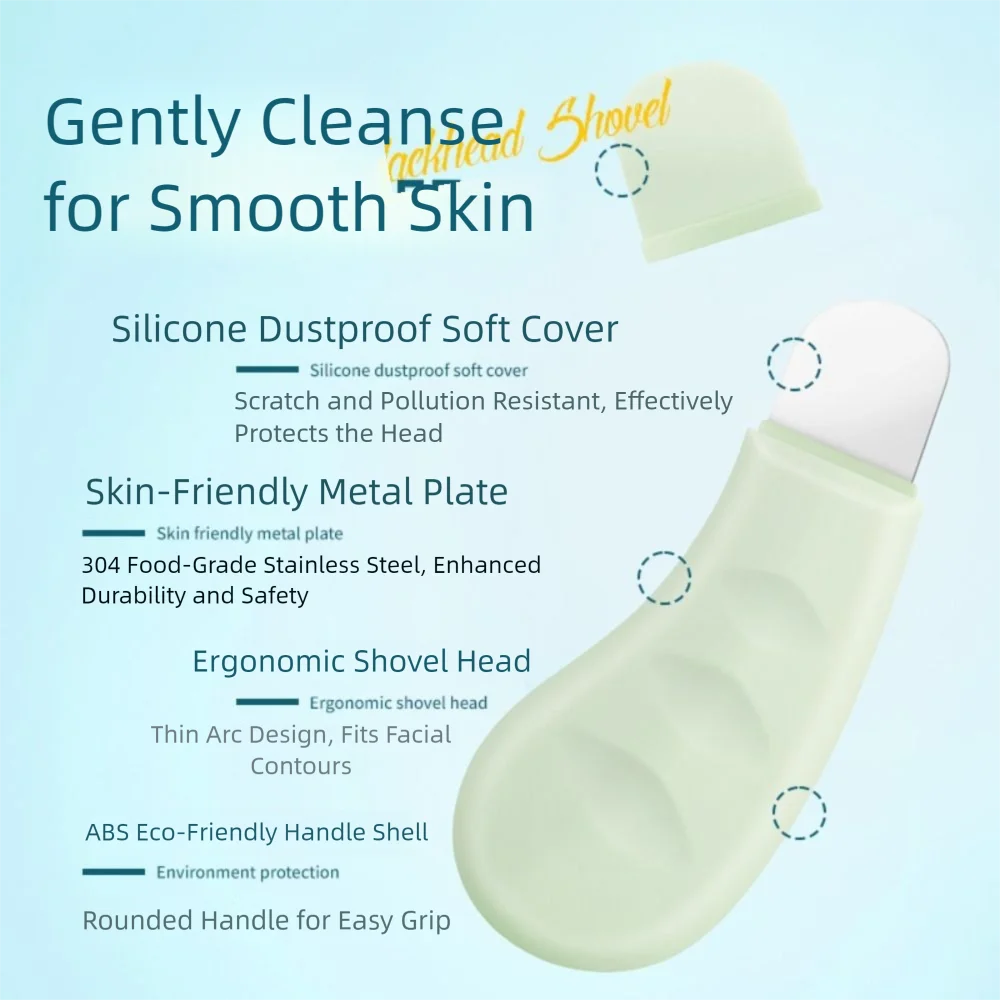 Cat's Paw Shape Facial Blackhead Removal Tool Silicone Remove Whitehead Acne Blackhead Scraper Handheld Deep Clean Face Spatula