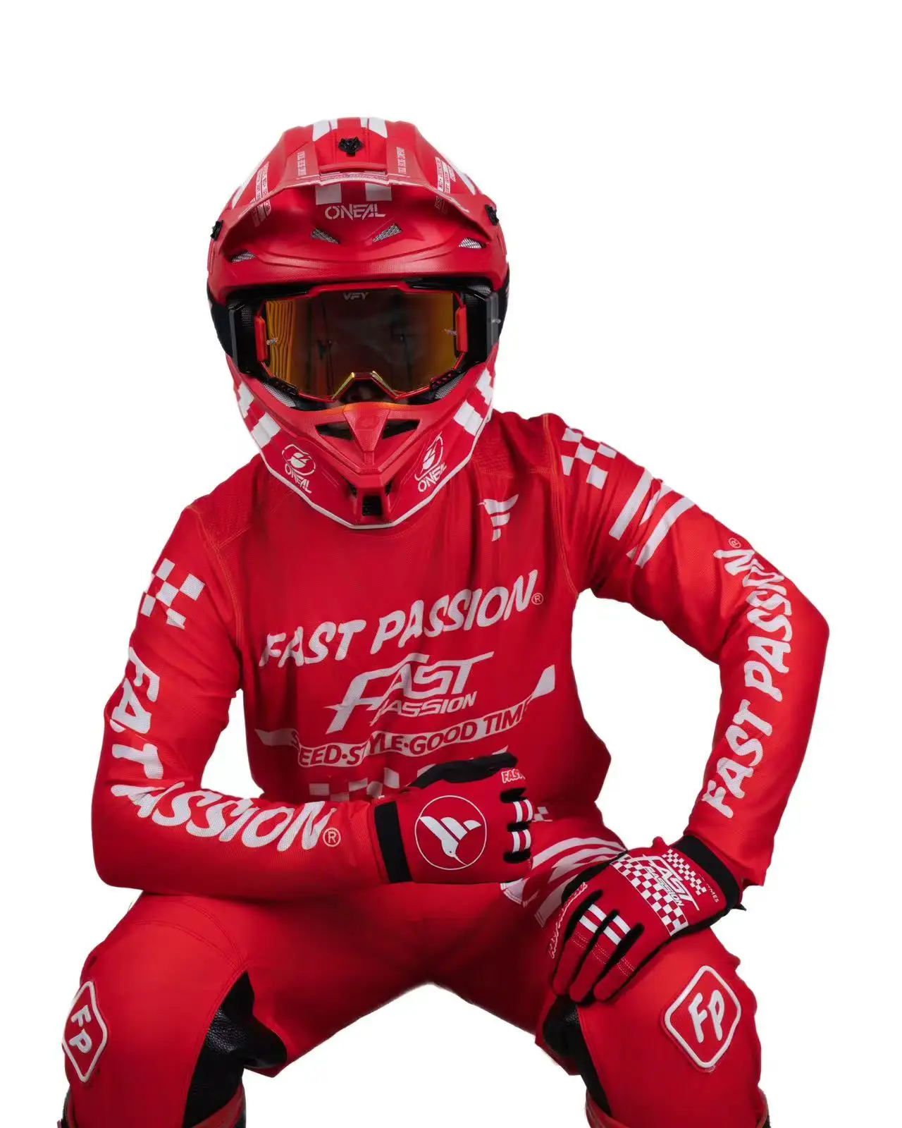 포듐 FXR 블랙 핑크 2024 모토크로스 저지 세트, 더트 바이크 의류, 오프로드 가스 모토크로스 기어 세트, 오토바이 의류