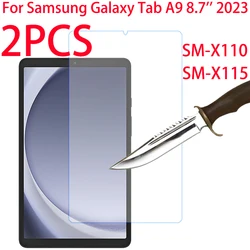 CrystalClear Tempered Glass Screen Protectors for 8.7 - inch Tablets (2 - Pack) (2P - Tab A9 8.7in 2023)