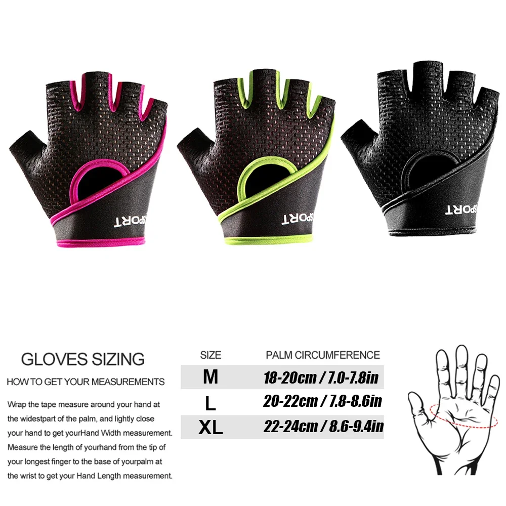 1Pair Bike Gloves Cycling Biking Gloves for Men Women with Anti-Slip,Light Weight,Nice Fit,Half Finger Bicycle