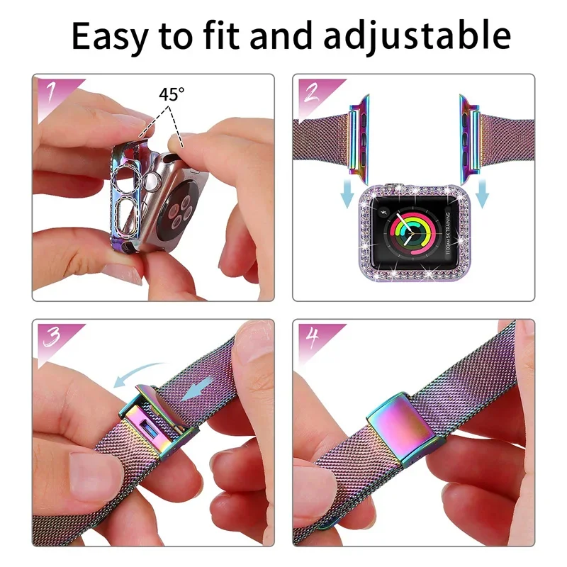 Elegant Milanese Loop Watch Band - Slim Stainless Steel Bracelet