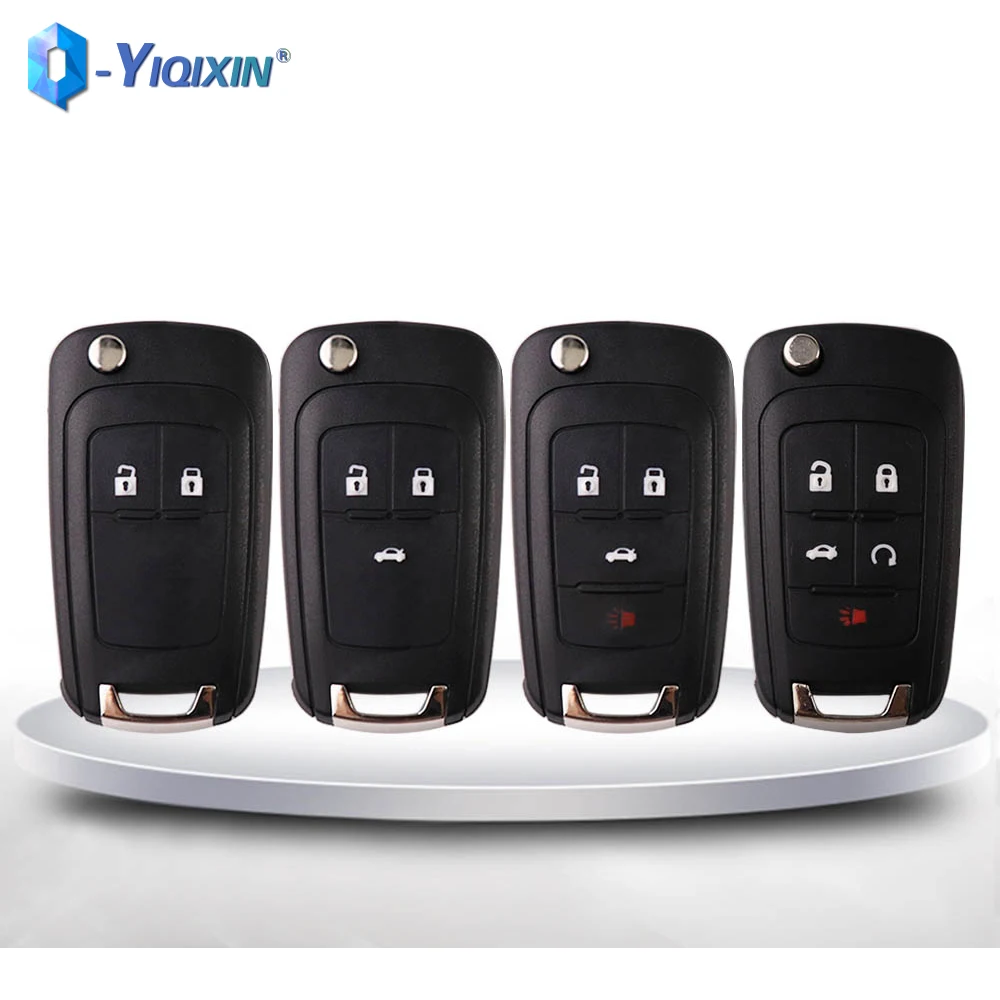 

YIQIXIN Flip Remote Car Key Folding Shell For Chevrolet Cruze Epica Lova Camaro Aveo Sail Impala Fob Cover Case 2 3 4 5 Buttons