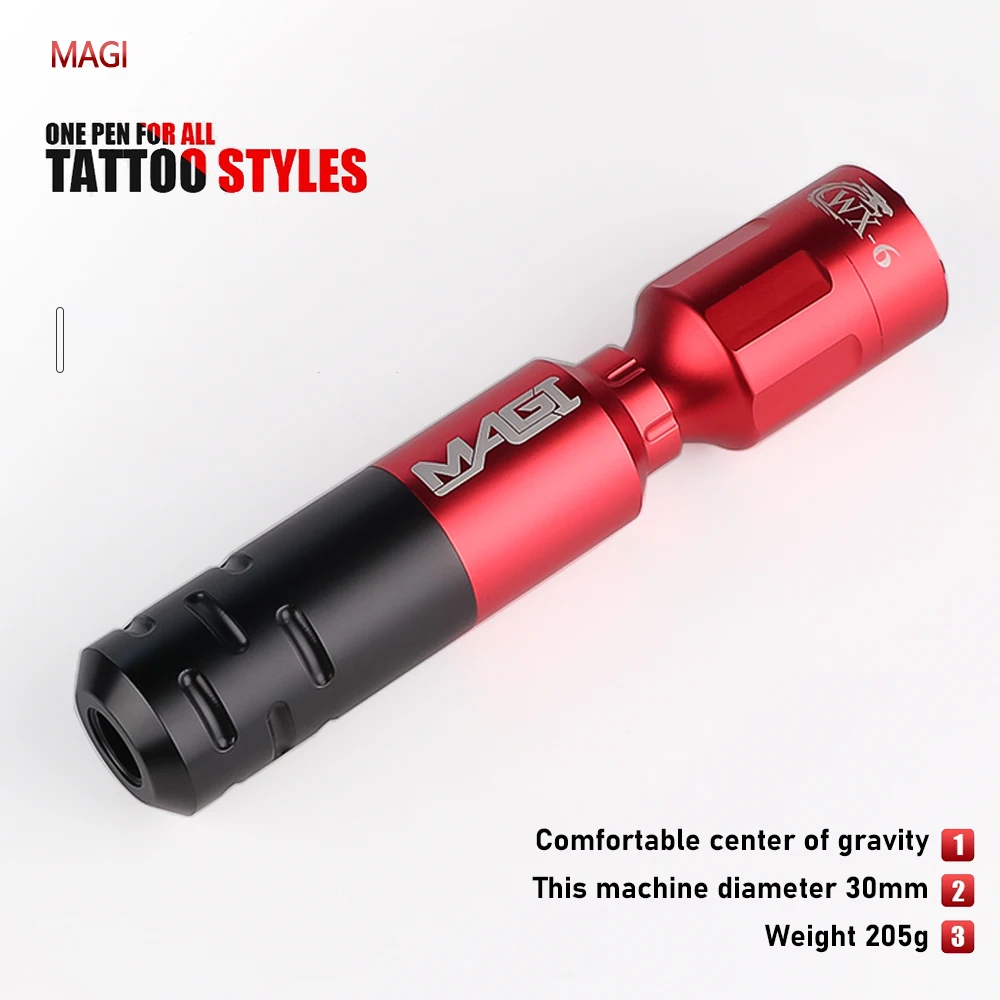 Professional Tattoo Machine Set Rotary Tattoo Pen Digital LCD Wireless Tattoo Power Supply for Permanent Makeup Tattoo Supplies