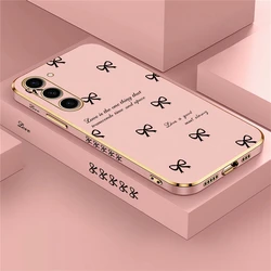 Elegant Bow Knot Plating Silicone Shockproof Phone Case - S21 (Pink - 524)