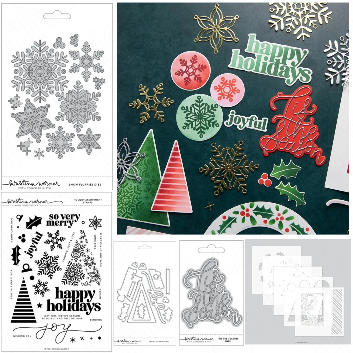 Christmas Alphabet Snowflake Tree Collect Metal Cutting Dies Clear Stamps Stencil DIY Decorating Scrapbook Paper Album New