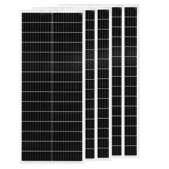 Panneau solaire rigide 1000W / 400W /500W/ 300W / 200W / 100W, chargeur de batterie,Monocristallin  module de charge, cellule pour voiture, bateau, maison, RV balcon, abri de jardin, bateau 1