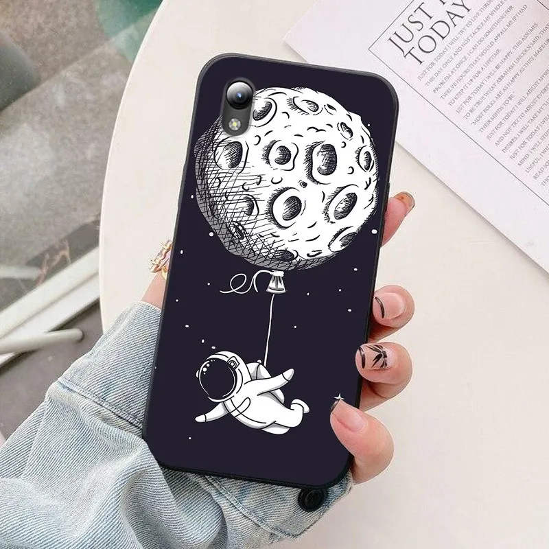 Astronaut Silicone Protective Back Cover Phone Case - Enhanced Durability and Style