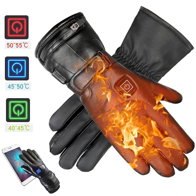 CYT Electric Heat Glove Rechargeable USB Hand Warmer Heating Glove Winter  Motorcycle Thermal Touch Screen Bike Glove Waterproof - AliExpress
