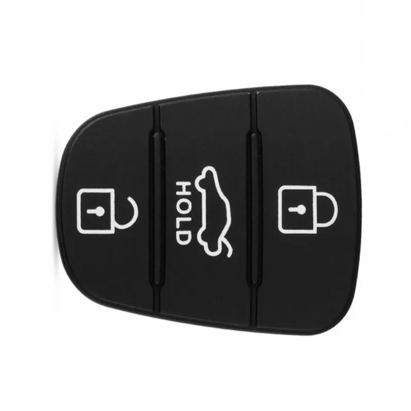 3 Button Remote Key Fob Case Rubber Pad For Hyundai I10 I20 I30 IX35 for Kia K2 K5 Rio Sportage Flip Key