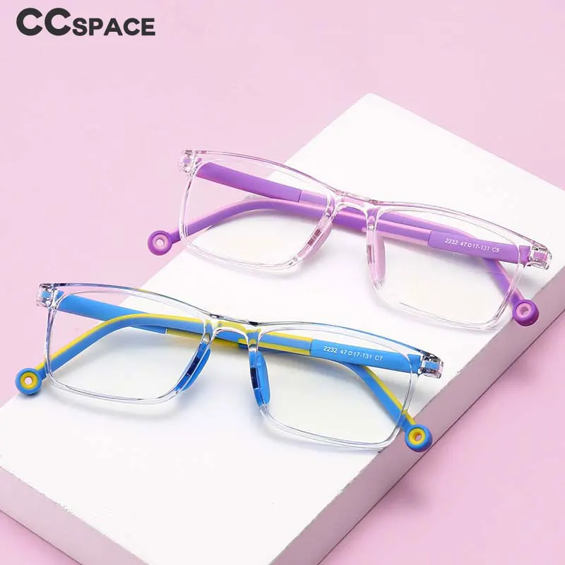 Square Fashion Boy Girls Glasses Frame Flexible Ultralight Kids Optical Clear Silicone Eyeglasses Uv400 54673 kids glasses,optical spectacle frames