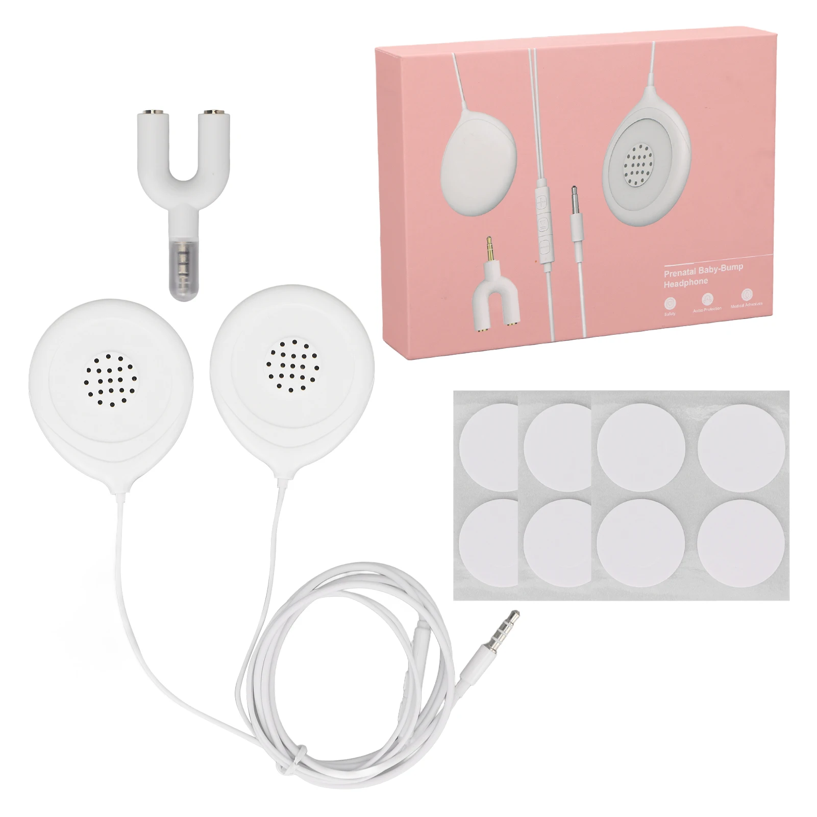 Baby Belly Headphone Good Transmission Pregnancy Belly Speakers with 12 Sticker For Expectant Mothers for Fetal Education baby belly headphone