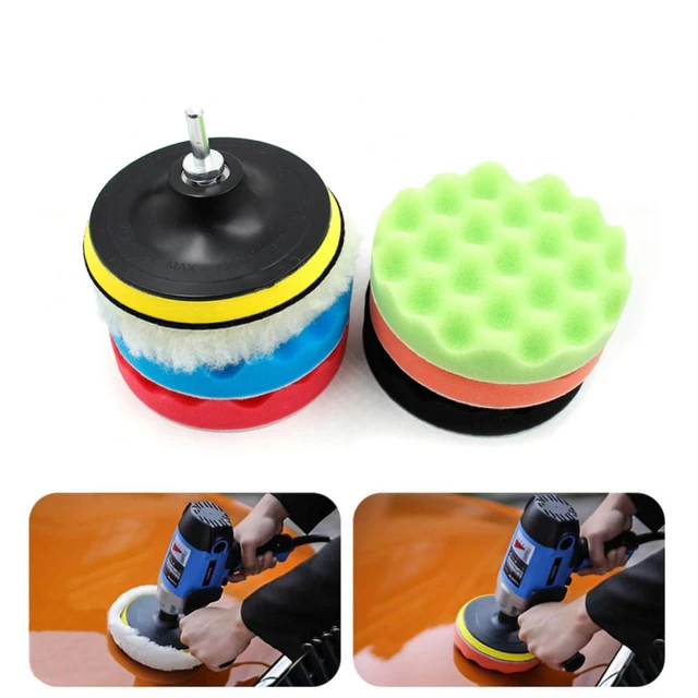 5Pcs 3/4/5 Inch Polishing Kit Car Polishing Pad Car Waxing Sponge Disk Wool  Wheel Auto Paint Care Polisher Pads Car Gadget - AliExpress