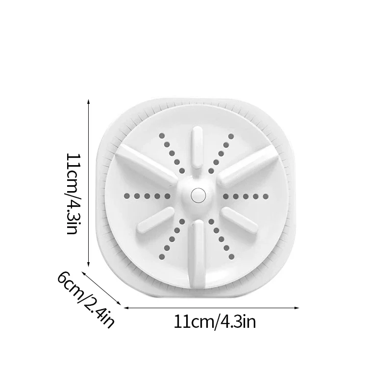 Mini Ultrasonic Washing Machine Turbo Wash Machine Portable Laundry Washer USB Dirty Clothes Cleaner Outdoor Camping