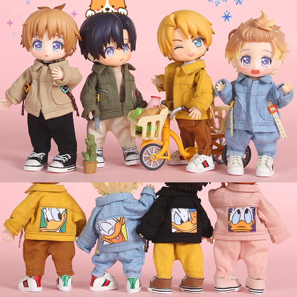 Ob11 Bjd Doll Clothes Casual Pants Doll Jacket Fashion Coat For Ob11,Molly,Obitsu11,Gsc,1/12bjd Doll Clothing Accessories 2