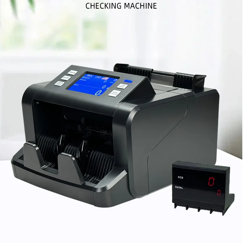 P80 CIS Mix Denomination Bill Counter Counterfeit Detection Cash Bank Note Money