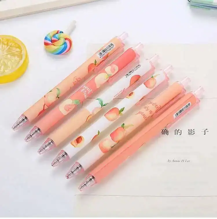 1-teiliger Lytwtw's Gel-Stift, kreativer Pfirsich, Bonbonfarben, Presse, Büro, Geschenk, Schulbedarf, Schreibwaren, Kawaii, lustige Stifte – Detail 13