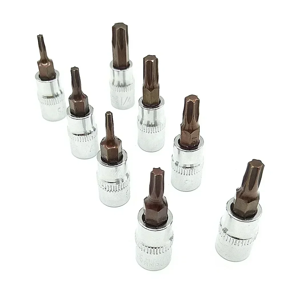 Screwdriver bit 1pc Torx 1/4 inch drive socket ratchet T8 T10 T15 T20 T25 T27 T30 T40