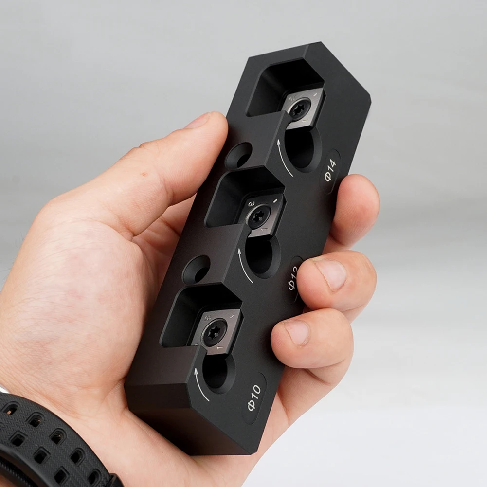 

Dowel Plate 3 Holes Design Round Rod Auxiliary Wood Working Tool Suitable For Both Softwood Hardwood.
