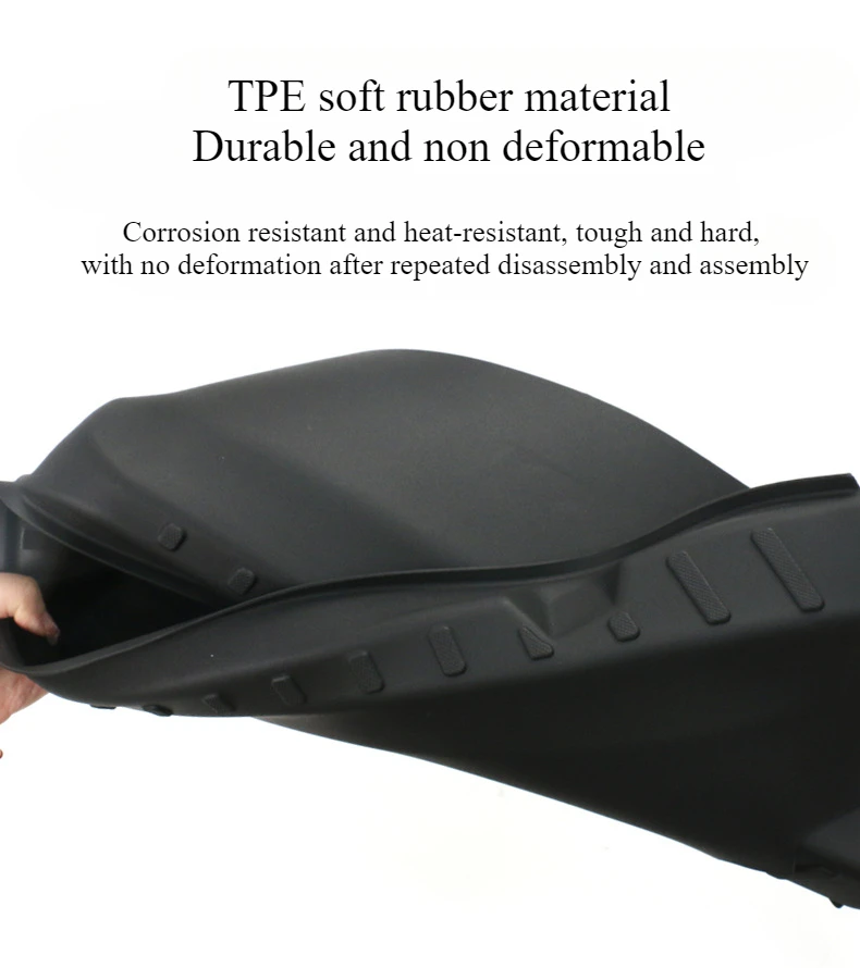 For Tesla Model Y Juniper 2025 Trunk Threshold Strip TPE Mats Sill Guard Rear Ca