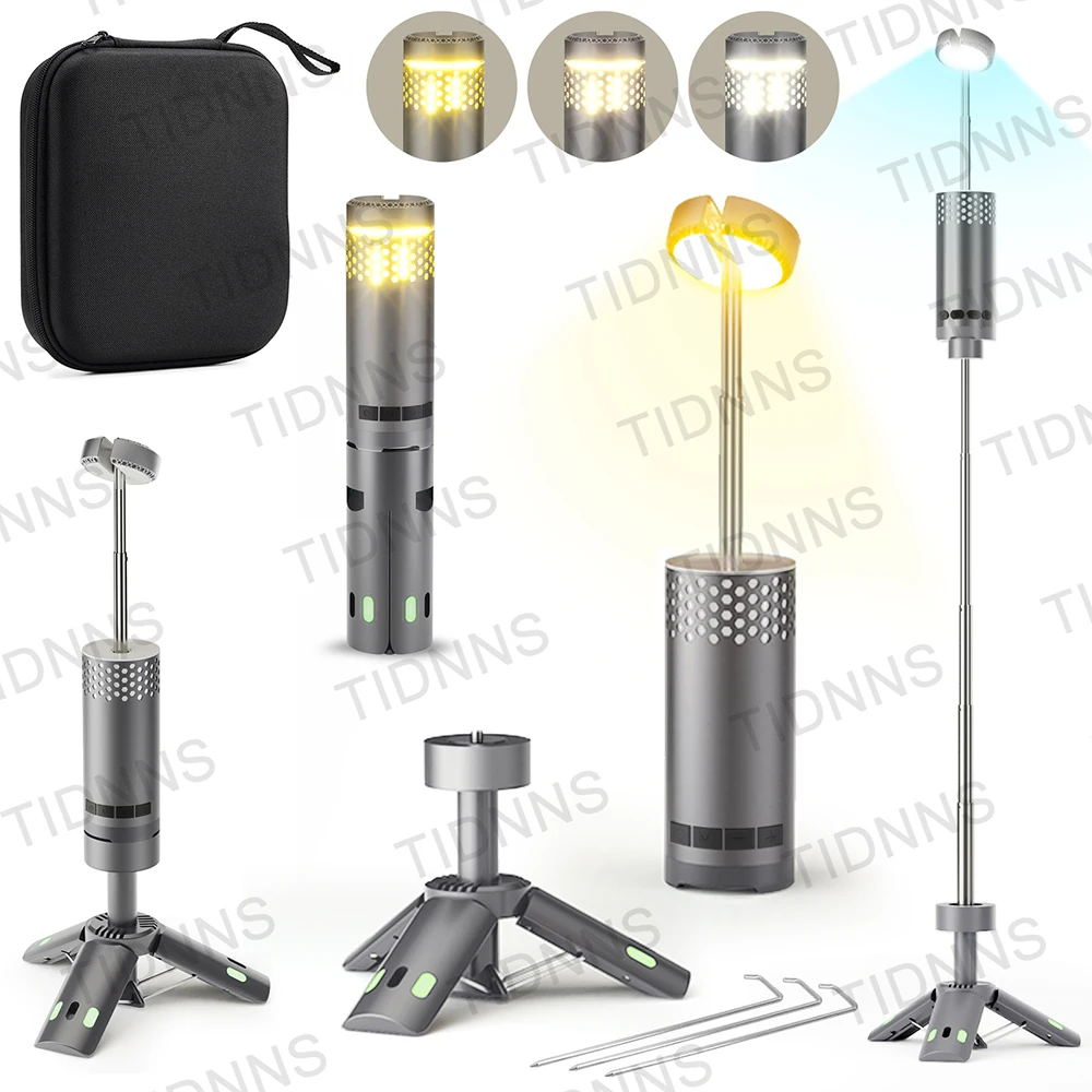 قابل للإزالة 10000mAh المغناطيسي التخييم ضوء USB ق...